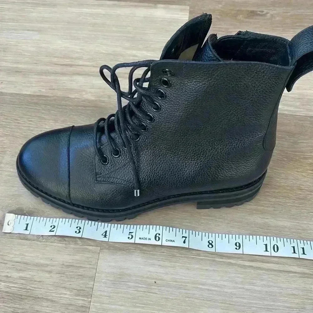 Jimmy Choo Black Side Zip Biker Boot sz 35.5 - Picture 10 of 11